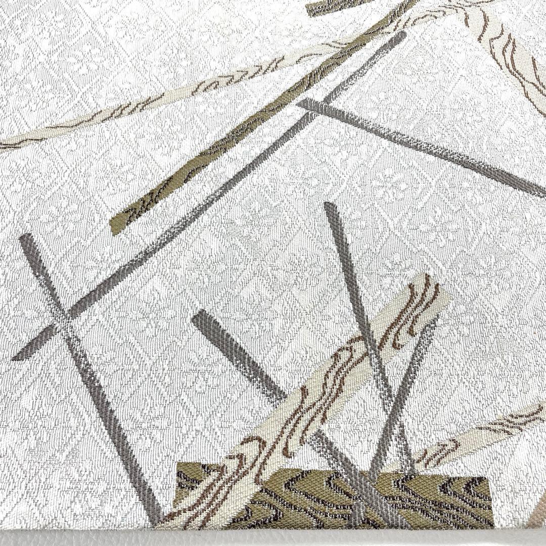 専用帯6190 ●人間国宝 加賀友禅作家 木村雨山 高級 正絹 落款 六通 袋帯