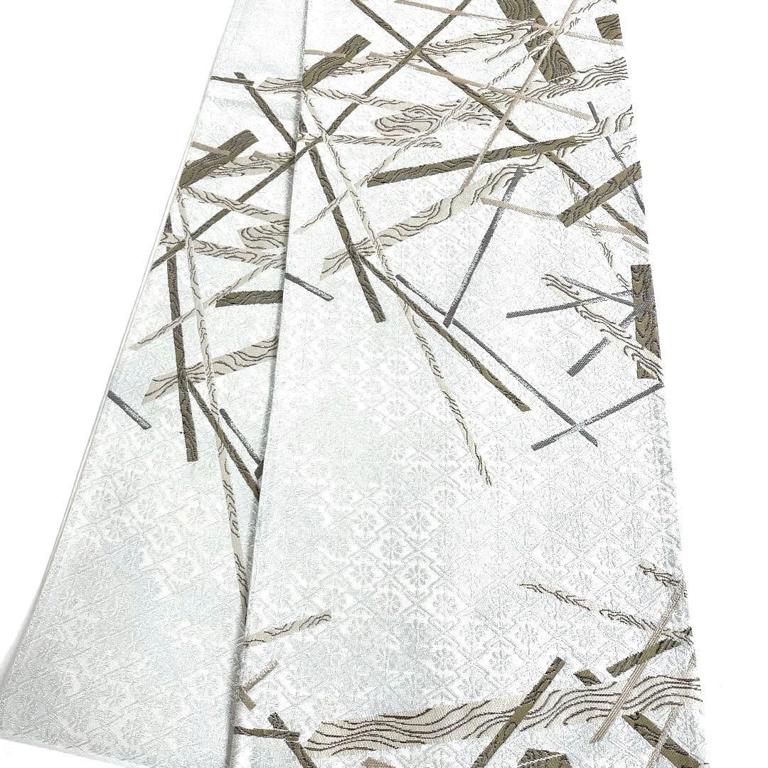 専用帯6190 ●人間国宝 加賀友禅作家 木村雨山 高級 正絹 落款 六通 袋帯