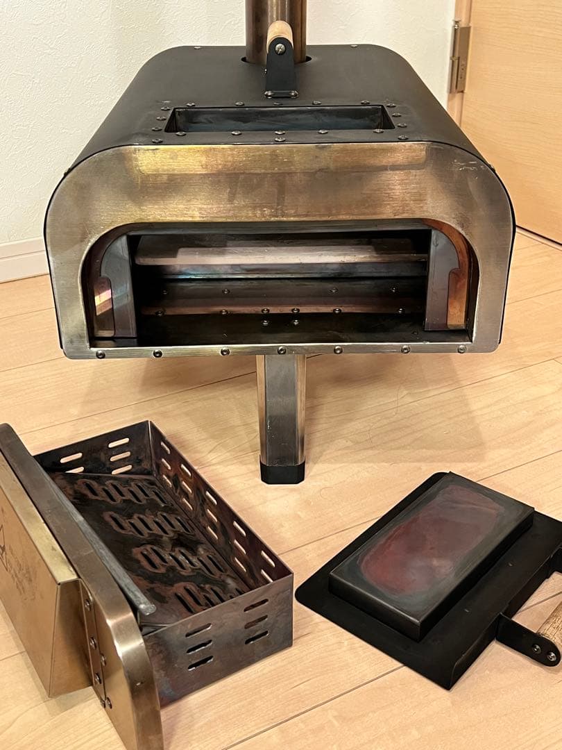 定番ENRO窯焼き名人2本格アウトドアポータブルピザ窯＋木質ペレット付きキャンプ