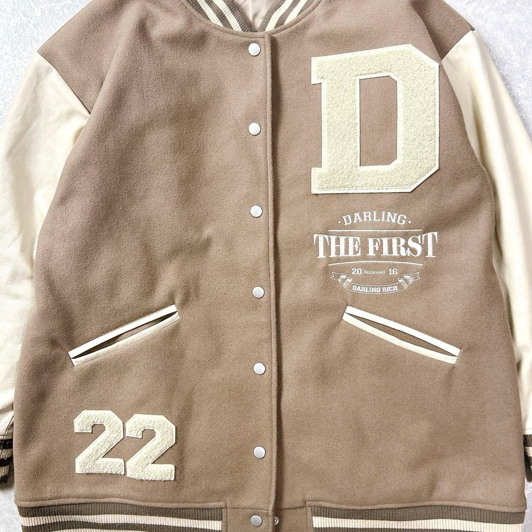 ダーリッチ　darich Dスタジャン　モカ　オーバーサイズ