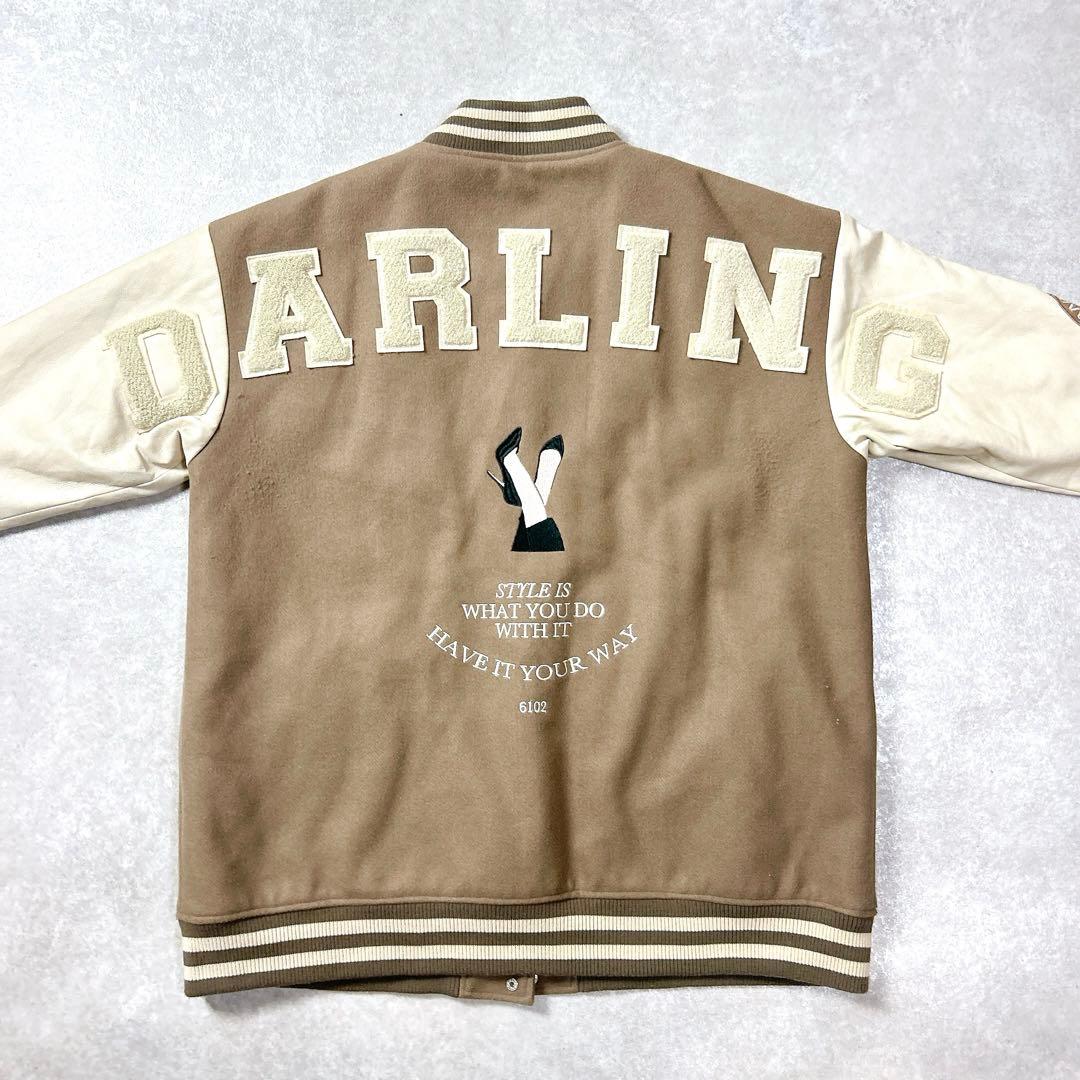 ダーリッチ　darich Dスタジャン　モカ　オーバーサイズ