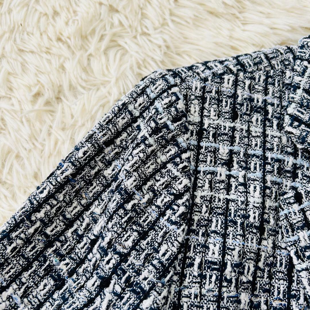 kou様 Leilian レリアン テーラードジャケット ラメツイード 仏製生地