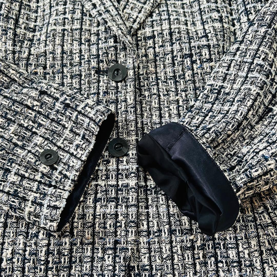 kou様 Leilian レリアン テーラードジャケット ラメツイード 仏製生地