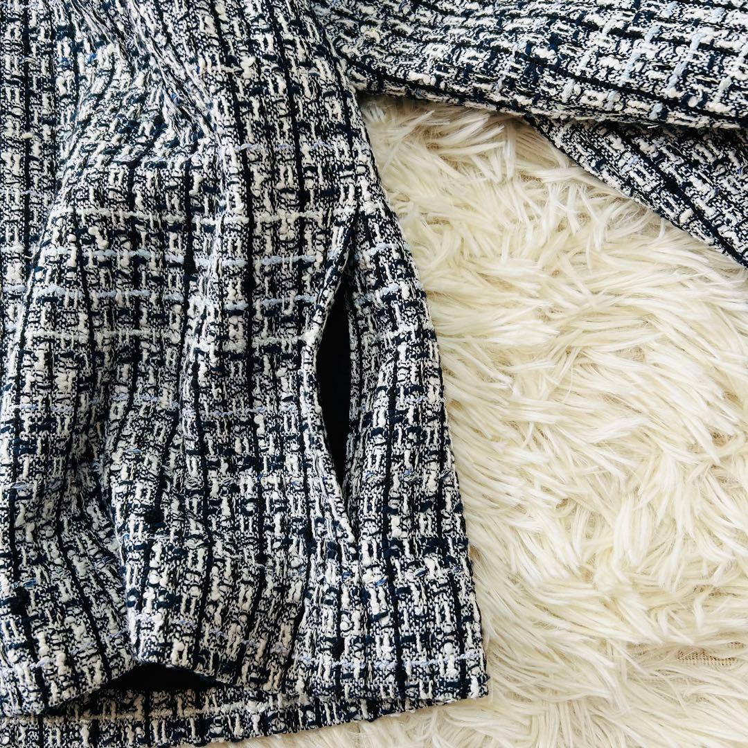 kou様 Leilian レリアン テーラードジャケット ラメツイード 仏製生地