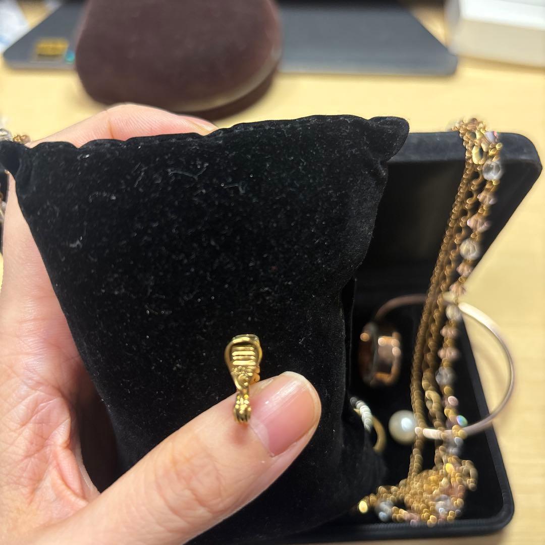 遺品生前整理アクセサリーセットまとめ売りK18GF K10など