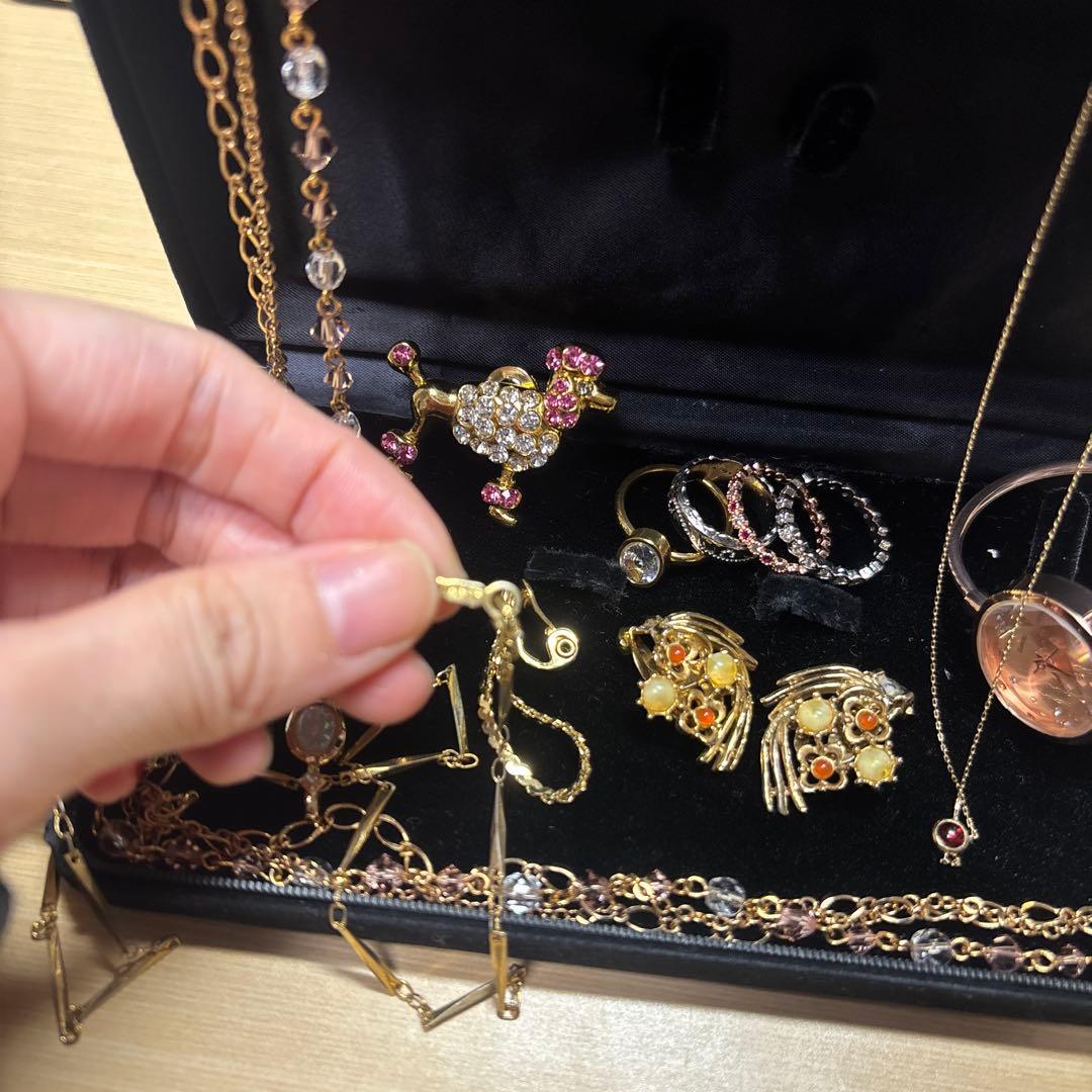 遺品生前整理アクセサリーセットまとめ売りK18GF K10など