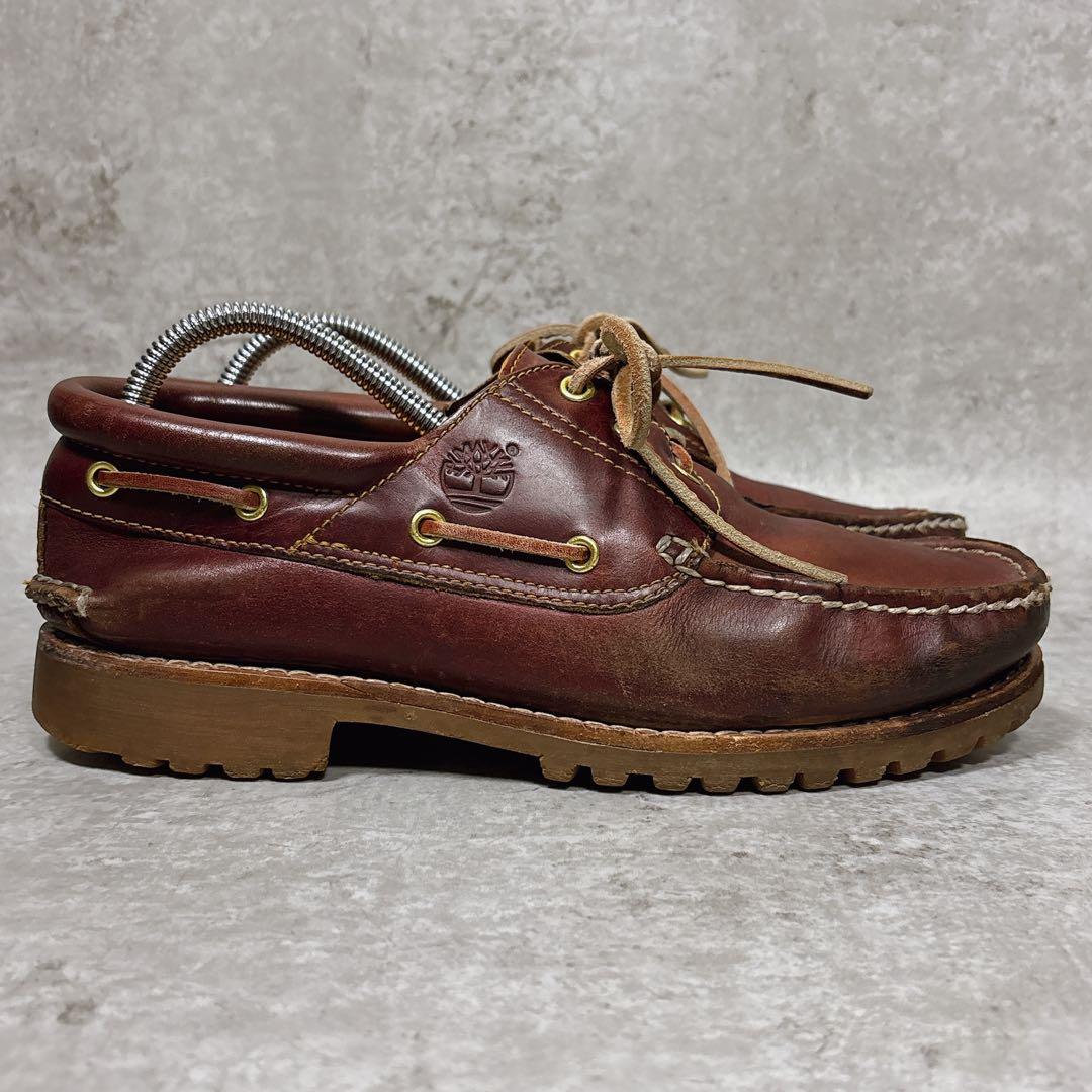 人気 ティンバーランド 3eye バーガンディ デッキシューズ アメカジ 27