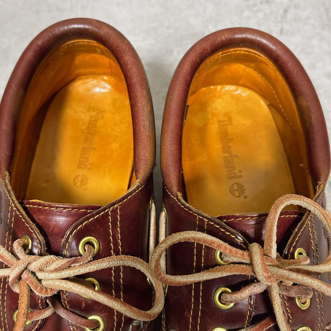 人気 ティンバーランド 3eye バーガンディ デッキシューズ アメカジ 27