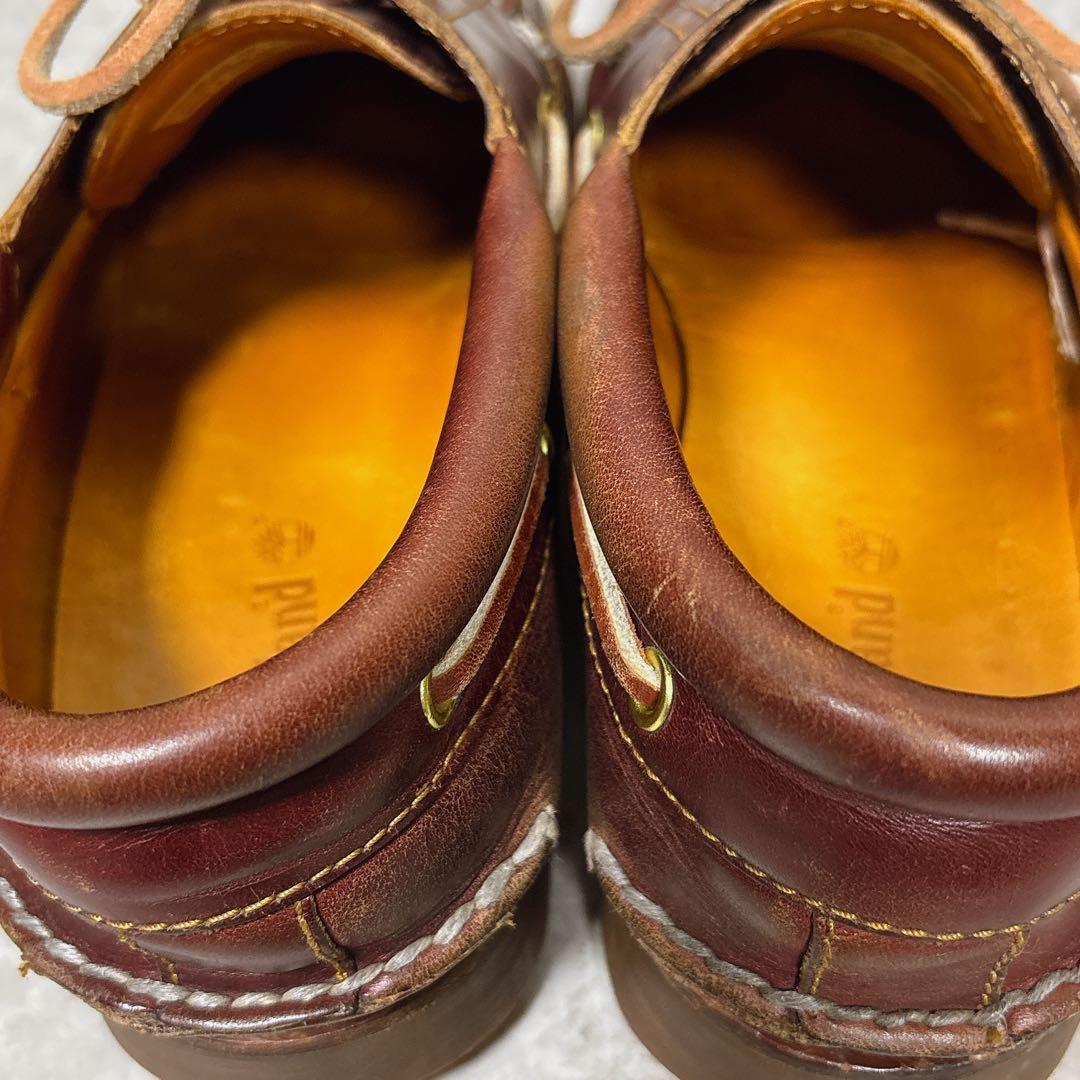 人気 ティンバーランド 3eye バーガンディ デッキシューズ アメカジ 27