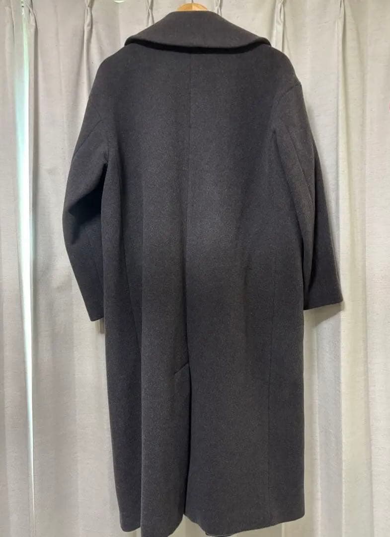 極美品 Spick and Span　ダブルチェスター　ウールコート　濃いグレー