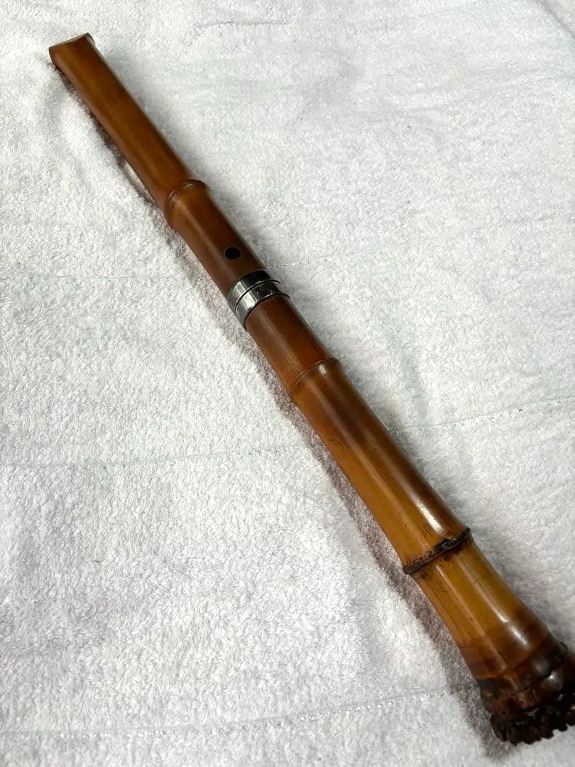 尺八　虎竹銘刻印あり　琴古流　二尺？　昭和初期