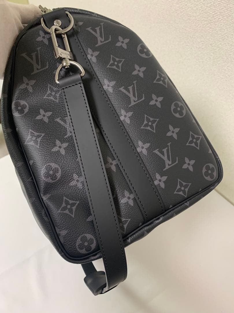 未使用ルイヴィトンキーポルバンドリエール45モノグラム エクリプスボストンバッグ