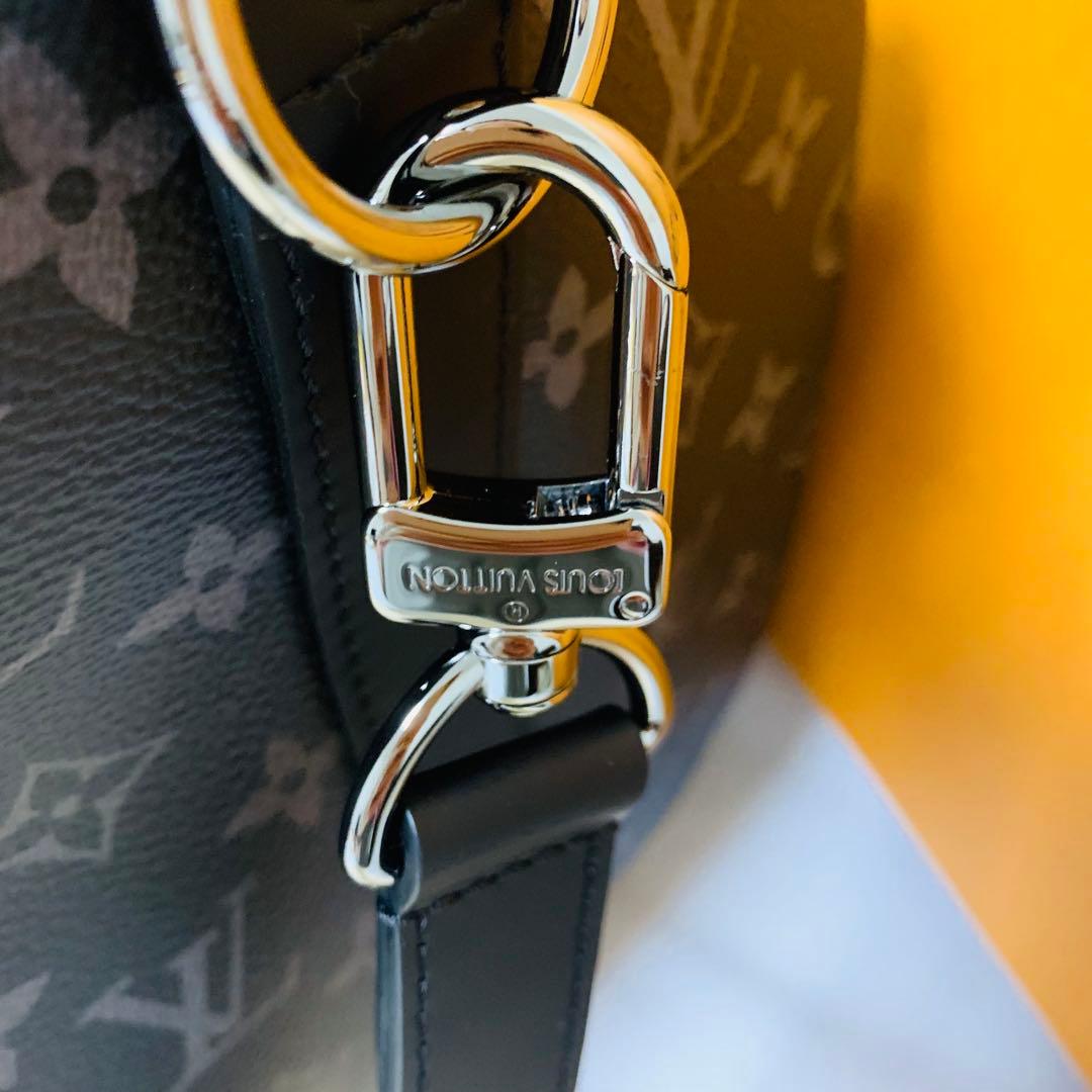 未使用ルイヴィトンキーポルバンドリエール45モノグラム エクリプスボストンバッグ