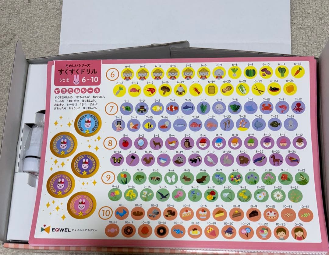 [未記入]たのしいシリーズ すくすくドリル うさぎ10冊セット