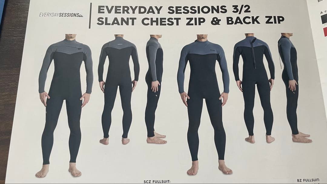 Quiksilver フルスーツ 3回くらい使用綺麗です