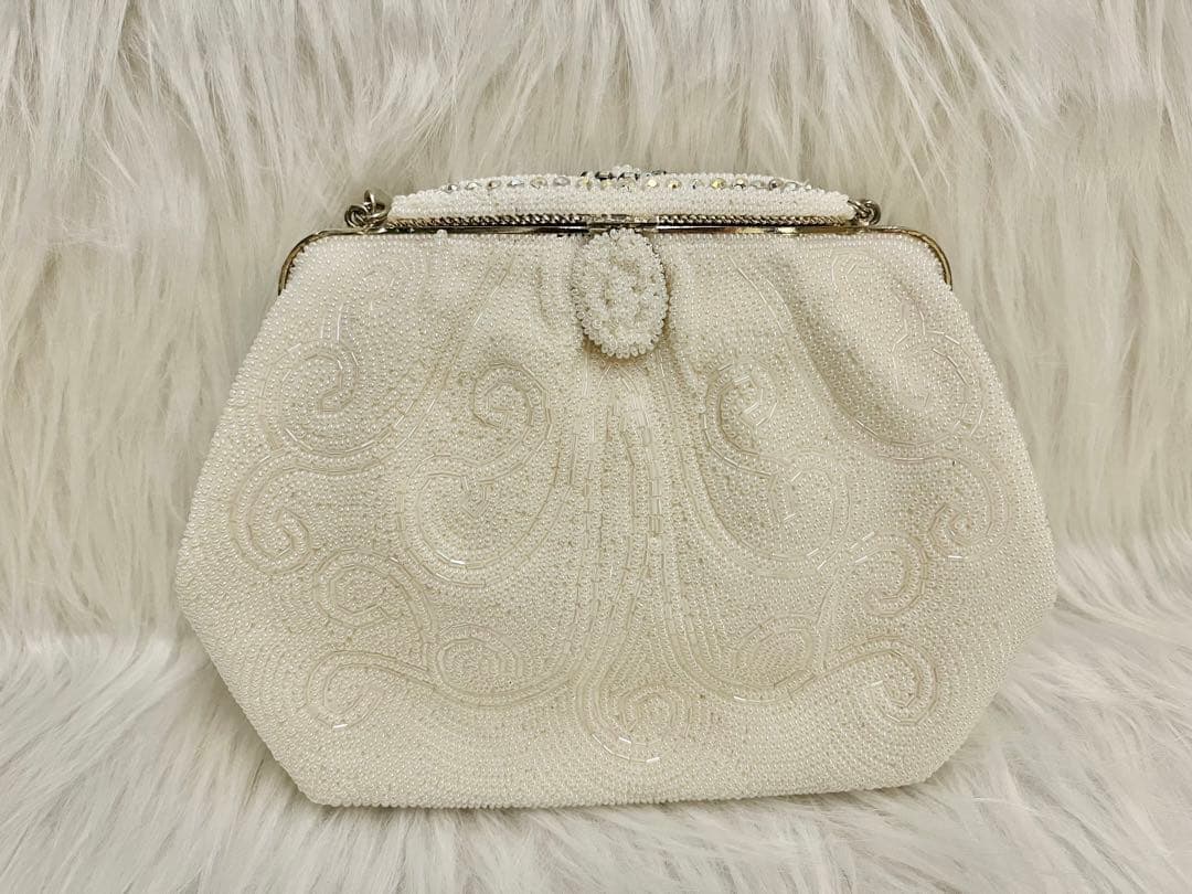 Lumyはしもと 夢つづれ 和装バッグ ビーズ パーティーバッグ ヴィンテージ