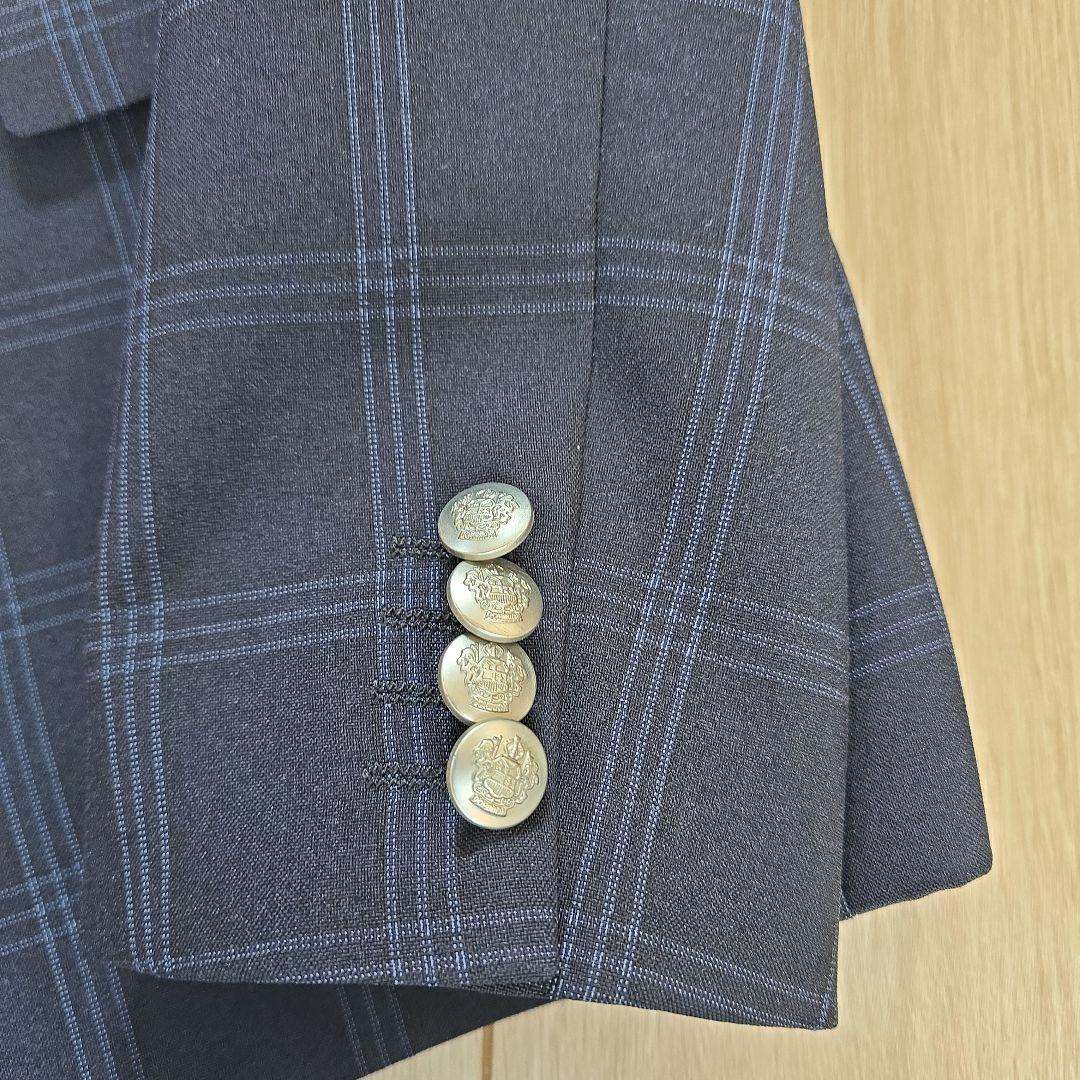 スーツ　　160cm　3ピース　卒業式　冠婚葬祭　フォーマル　美品　チェック