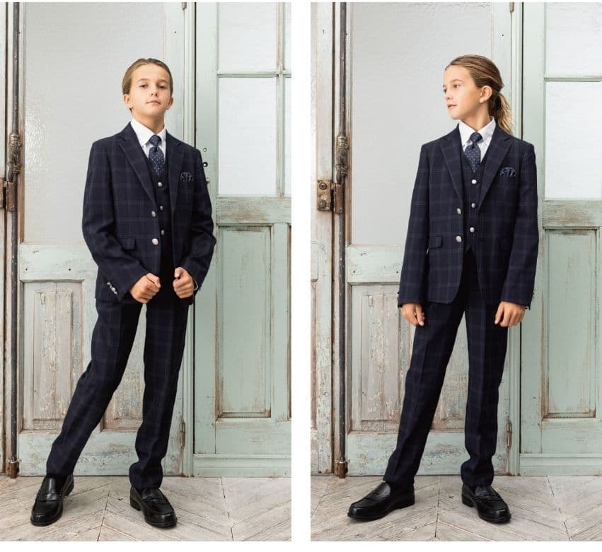 スーツ　　160cm　3ピース　卒業式　冠婚葬祭　フォーマル　美品　チェック