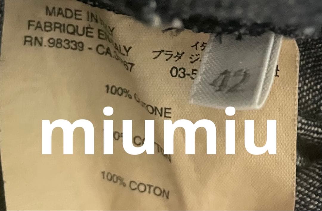 【miumiu】ミュウミュウ デニムワンピース サイズ42