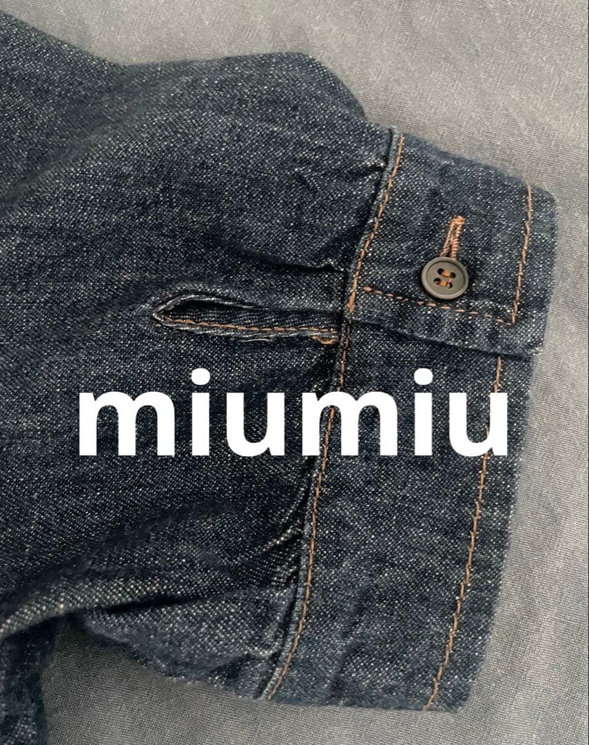【miumiu】ミュウミュウ デニムワンピース サイズ42