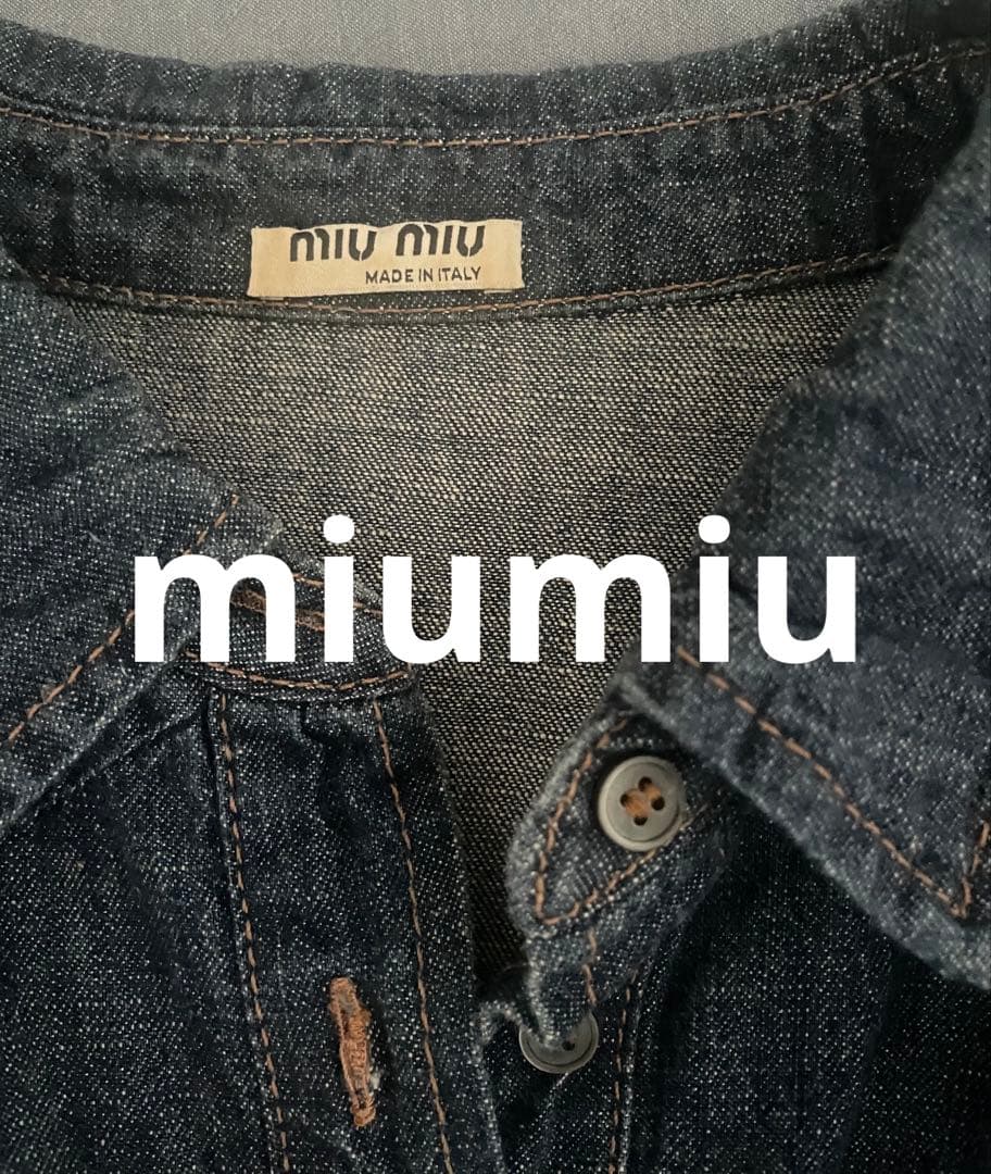 【miumiu】ミュウミュウ デニムワンピース サイズ42