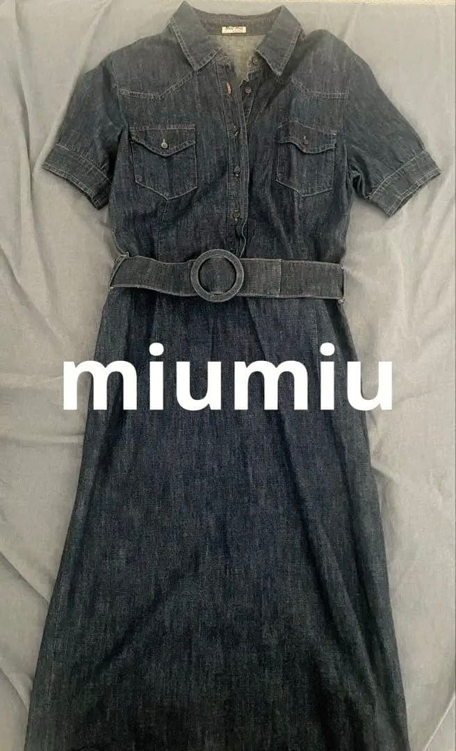 【miumiu】ミュウミュウ デニムワンピース サイズ42