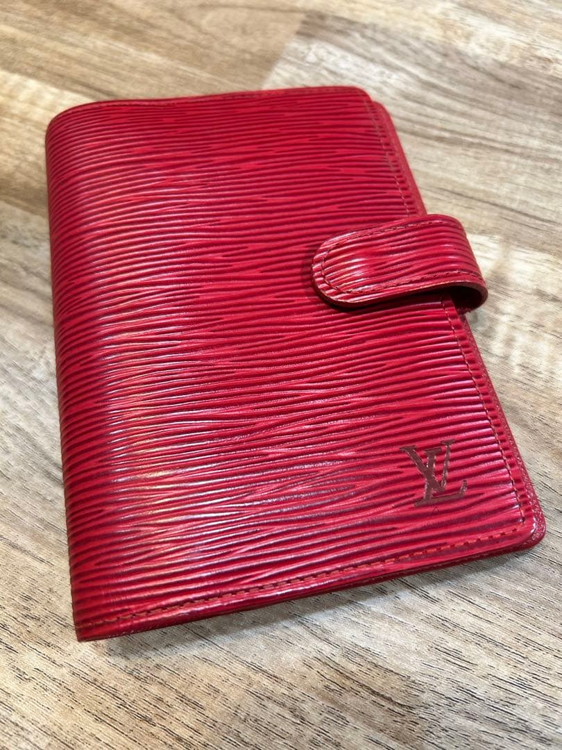 LOUIS VUITTON 手帳カバー アジェンダPM レッド