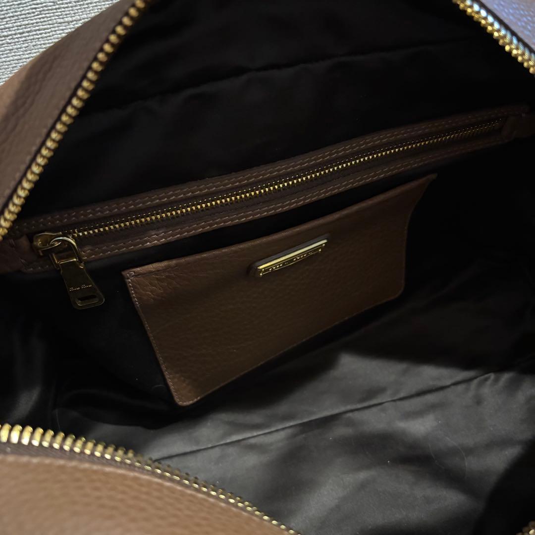 【未使用】miumiu ボストンバッグ ヴィッテロダイノレザー