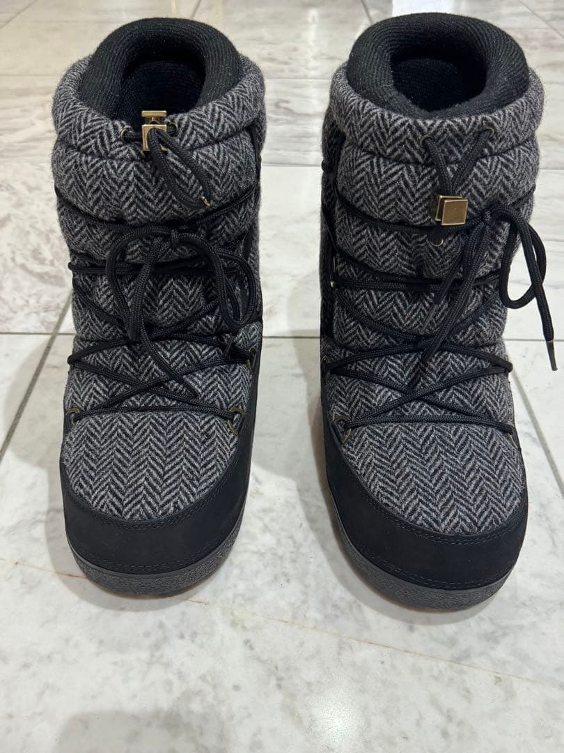 Moncler ハイカットブーツ グレー/ブラック