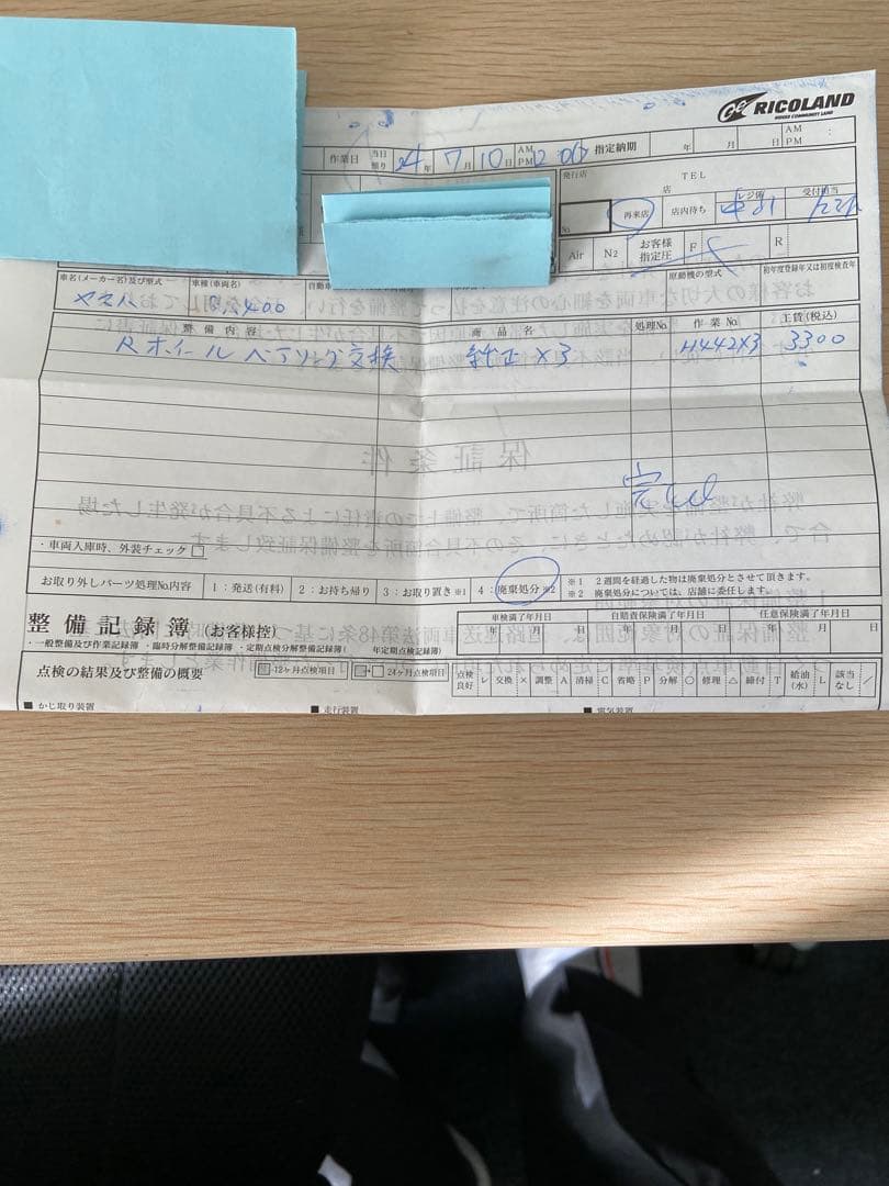 SR400 リアホイール　ベアリング新品