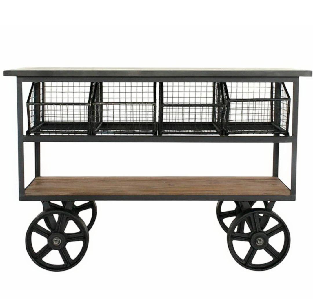 ★パイン古材×アイアンの重厚感★ アイアンラック カフェ風 棚 インダストリアル