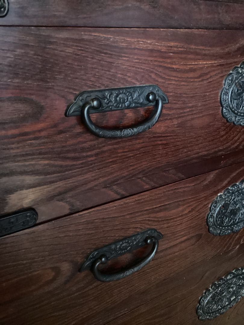 時代箪笥　民芸箪笥　装飾金具箪笥　整理箪笥