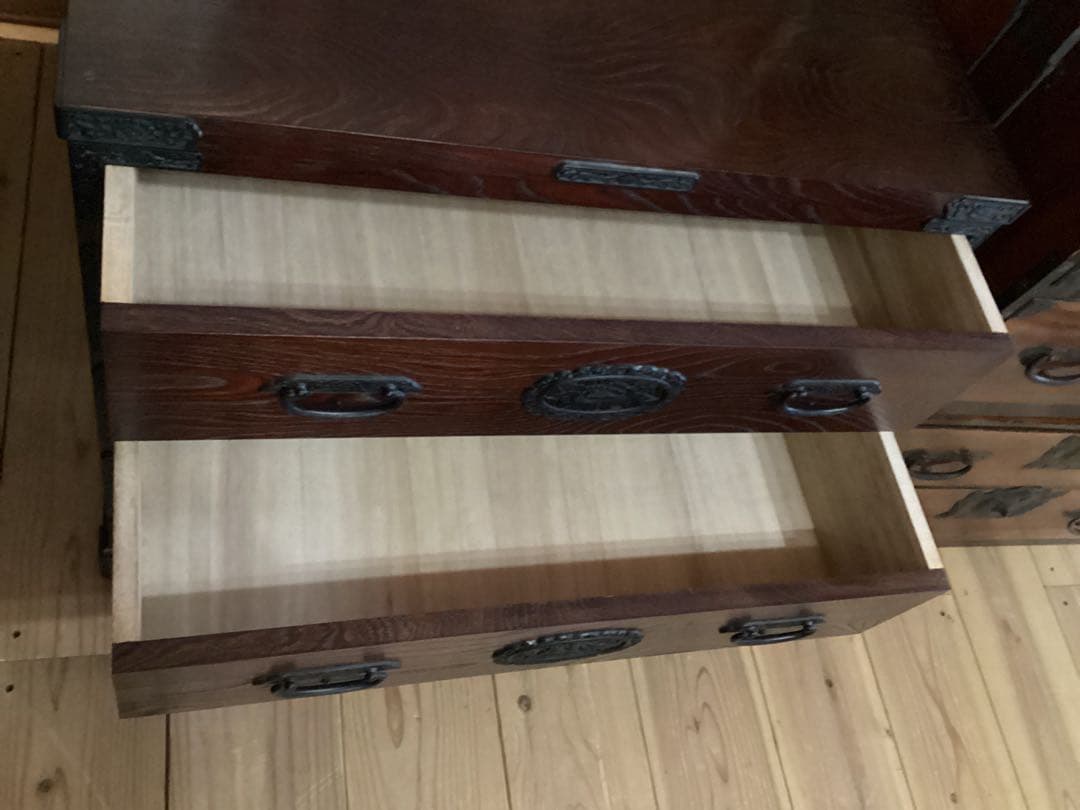 時代箪笥　民芸箪笥　装飾金具箪笥　整理箪笥