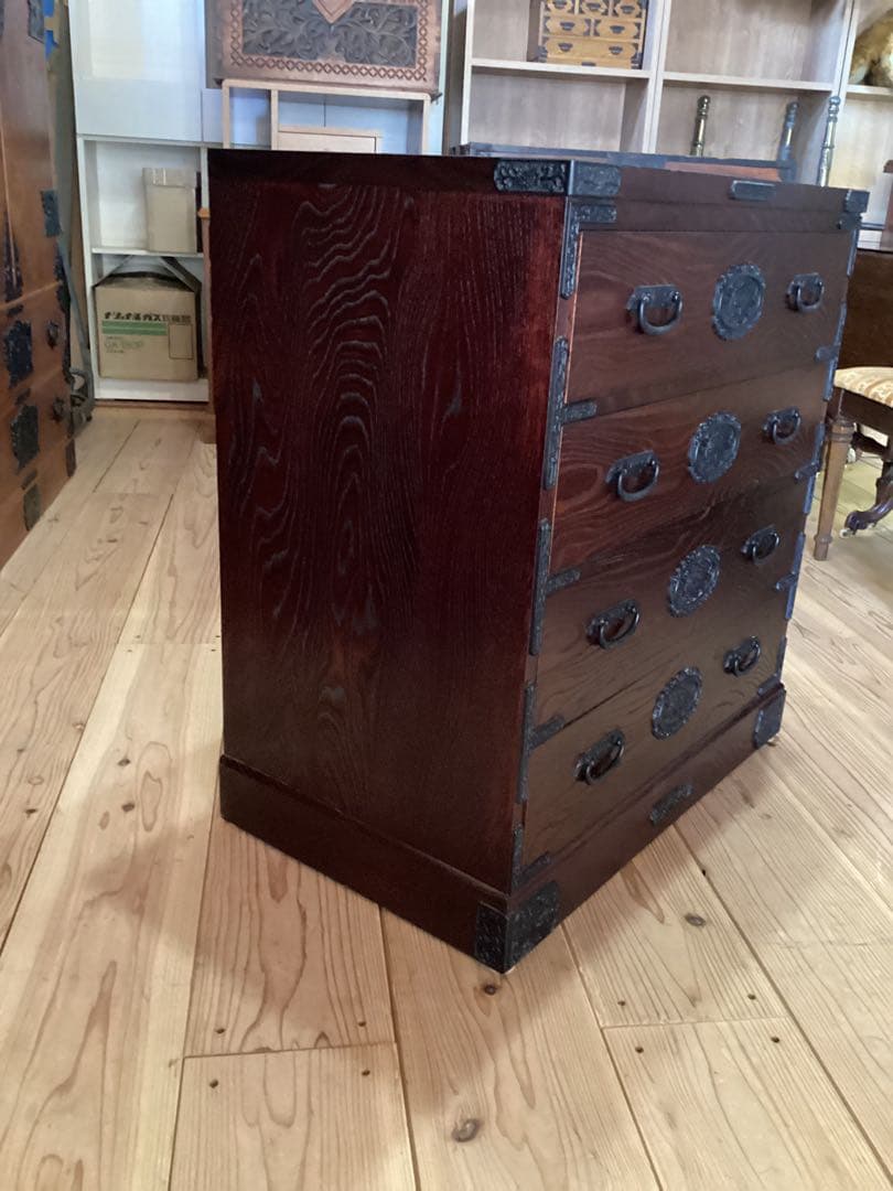 時代箪笥　民芸箪笥　装飾金具箪笥　整理箪笥