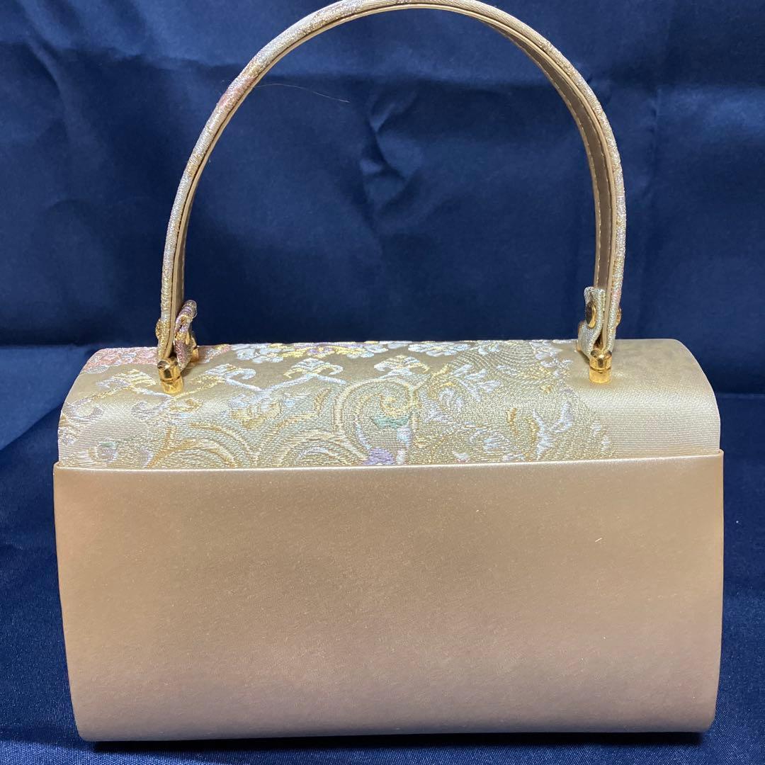 フォーマル　草履　バッグセット　松彩　金　和装小物　着物　本革　正絹