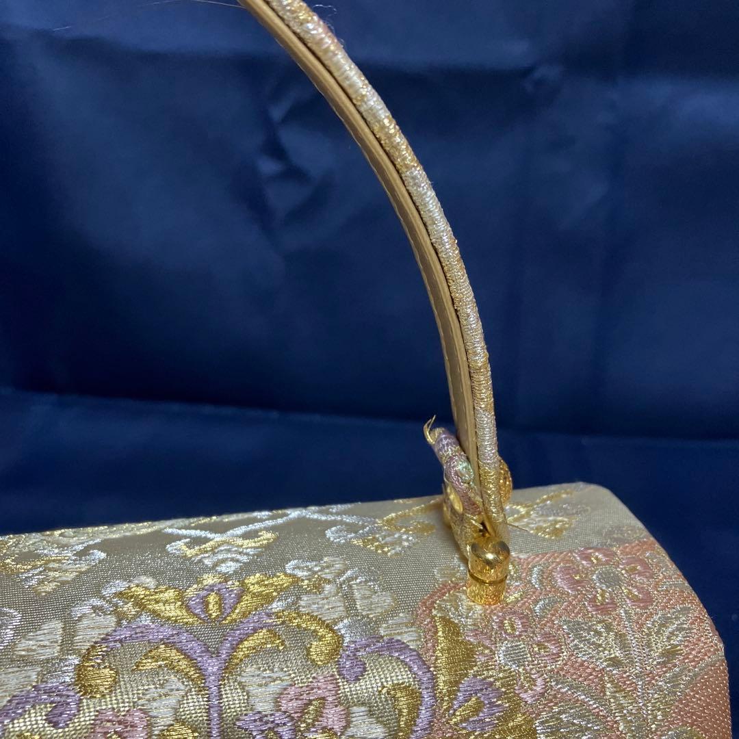 フォーマル　草履　バッグセット　松彩　金　和装小物　着物　本革　正絹