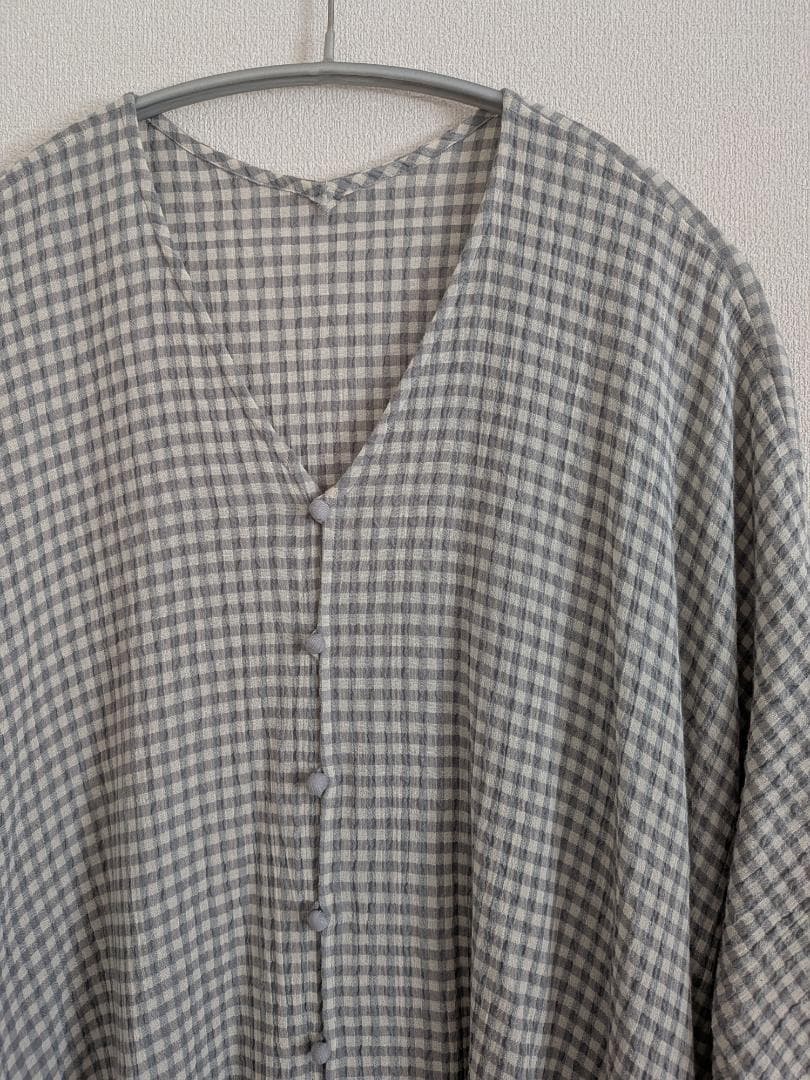 未使用　ヨーガンレール　綿ちぢみ　チュニックワンピース　ババグーリ