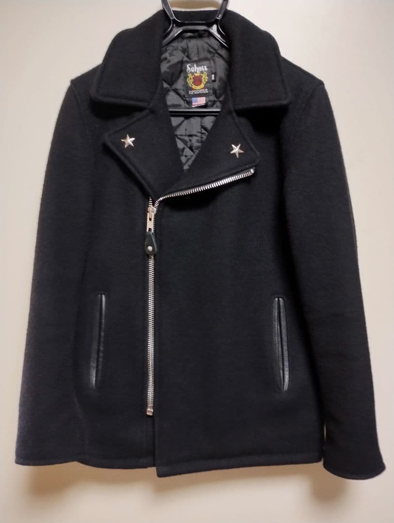 ショット ワンスター 769 メルトン ジップアップ ピーコート 30 米国製