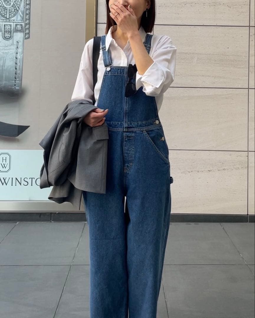 anuke デニムオーバーオール