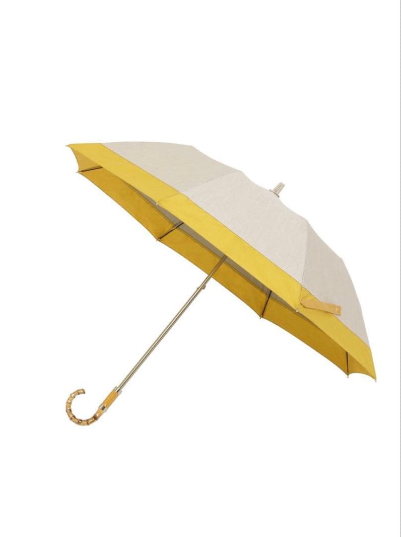 ★新品★GRACY　晴雨兼用　日傘　楽折　遮光　遮熱　バイカラー　イエロー
