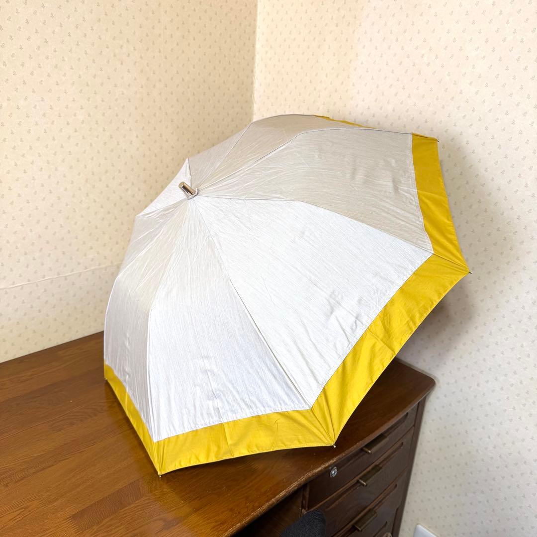 ★新品★GRACY　晴雨兼用　日傘　楽折　遮光　遮熱　バイカラー　イエロー
