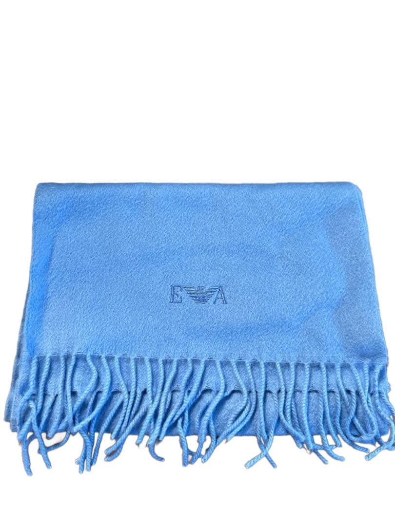 ゆ*読様 新品 EMPORIO ARMANI マフラー カシミヤ100% アルマ