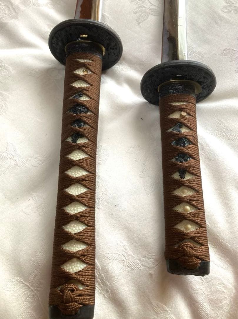 【林】模造刀大小二振セット　模擬刀　日本刀　コスプレ用　古美術品