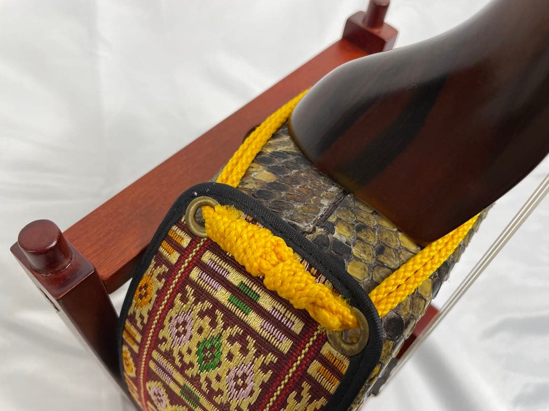 沖縄三線 宮古木工芸 本皮1枚張り 上等黒檀