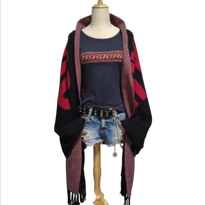 希少 ヒステリックグラマー VIXENGIRLジャガード ショールカーディガン