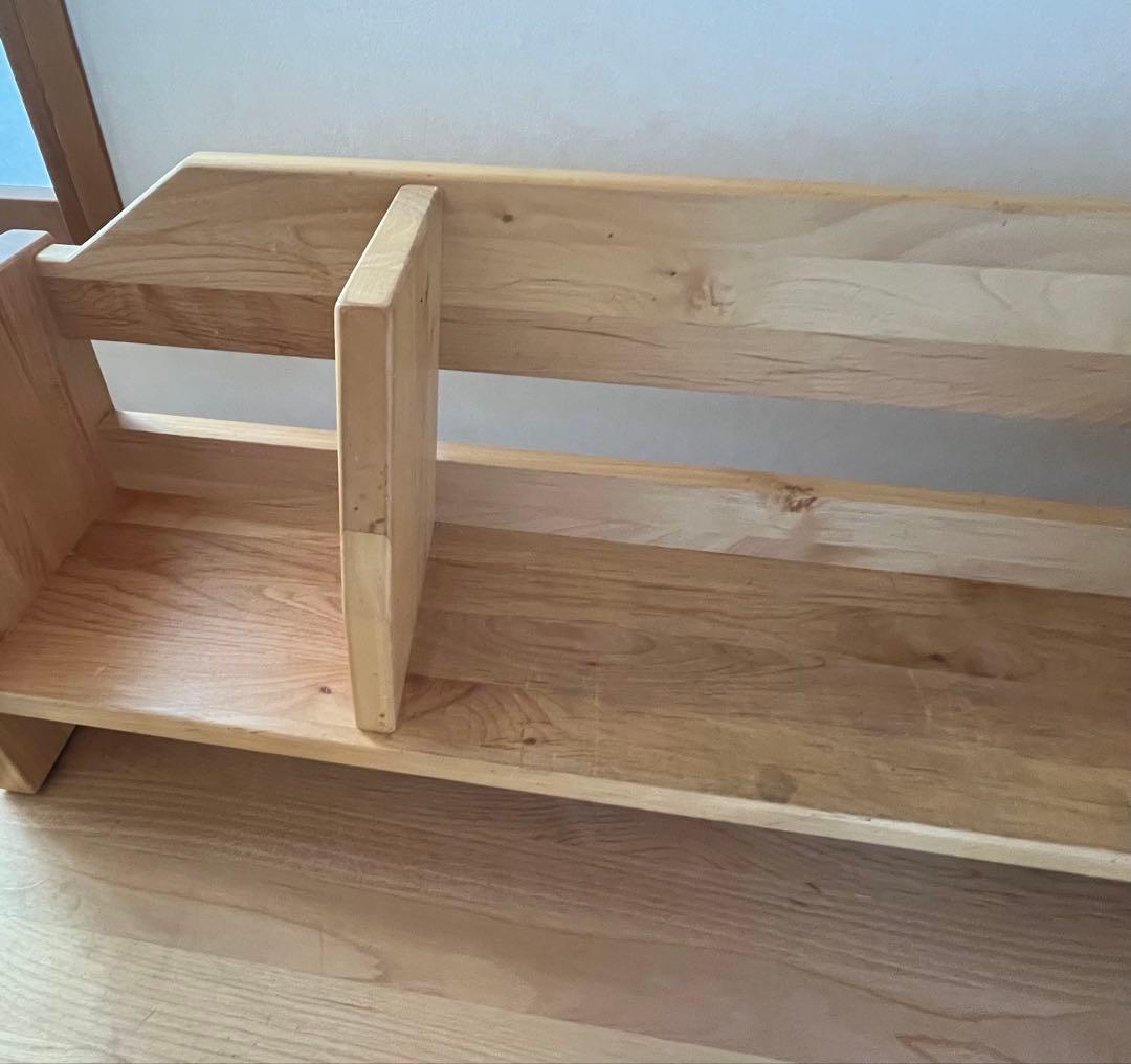 ACTUS 勉強机　REVE 木製シンプルデスク 上棚付き　アクタス