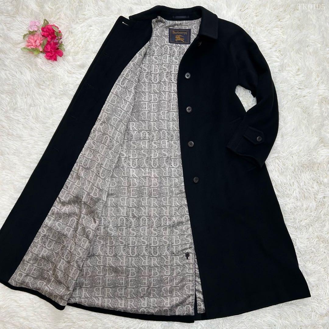 【極美品/M】バーバリー チェスターコート アウター カシミヤ70% Aライン
