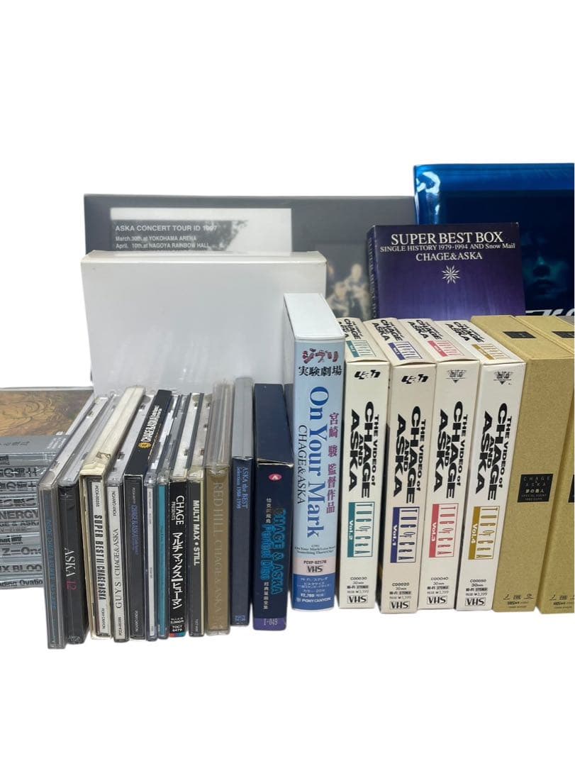CHAGE&ASKA CD VHS 8cmCD 大量 まとめ売り 帯あり多数