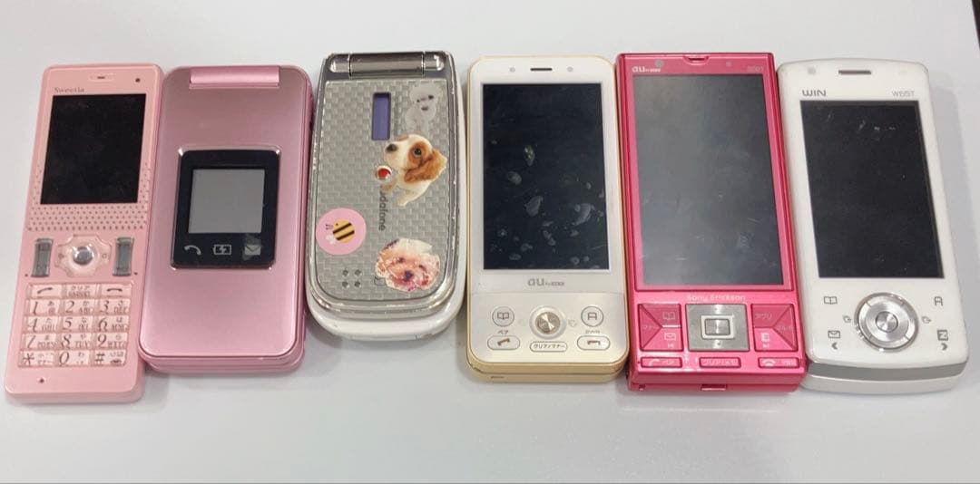 ガラケー スマホ 携帯電話 ジャンク au 折りたたみ まとめ