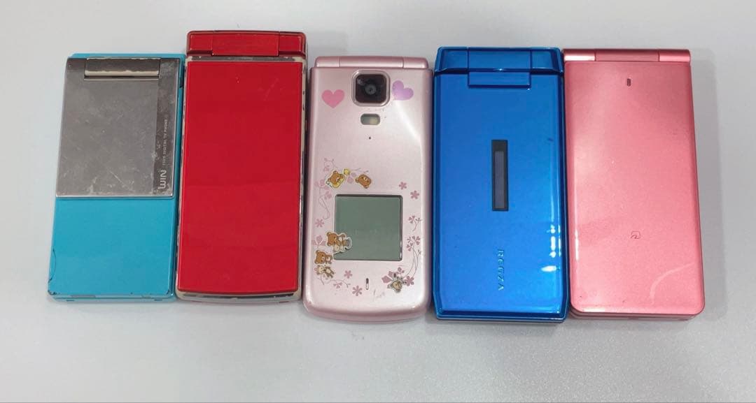 ガラケー スマホ 携帯電話 ジャンク au 折りたたみ まとめ